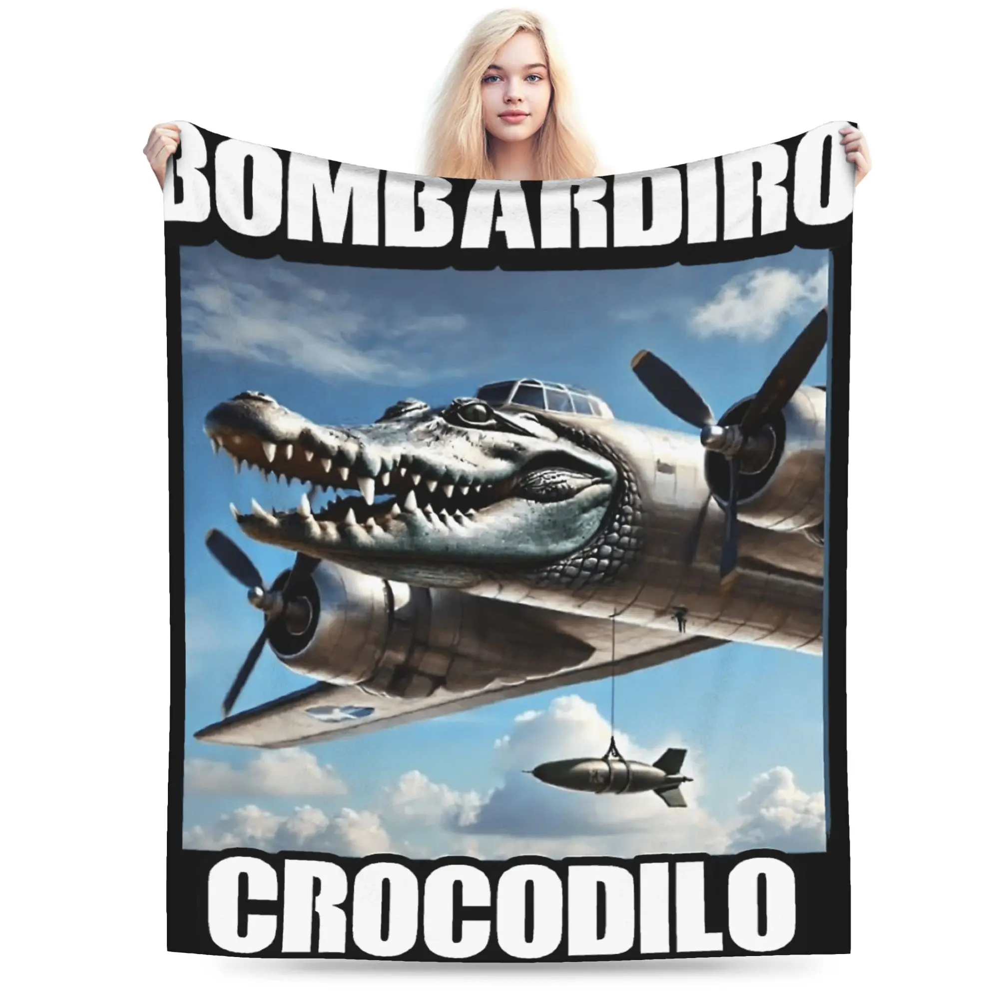 

Italian Brainrot Meme Super Soft Blanket Kids Adult Plush Throw Blanket Fluffy Home Decor Flannel Bedspread Sofa Bed Cover