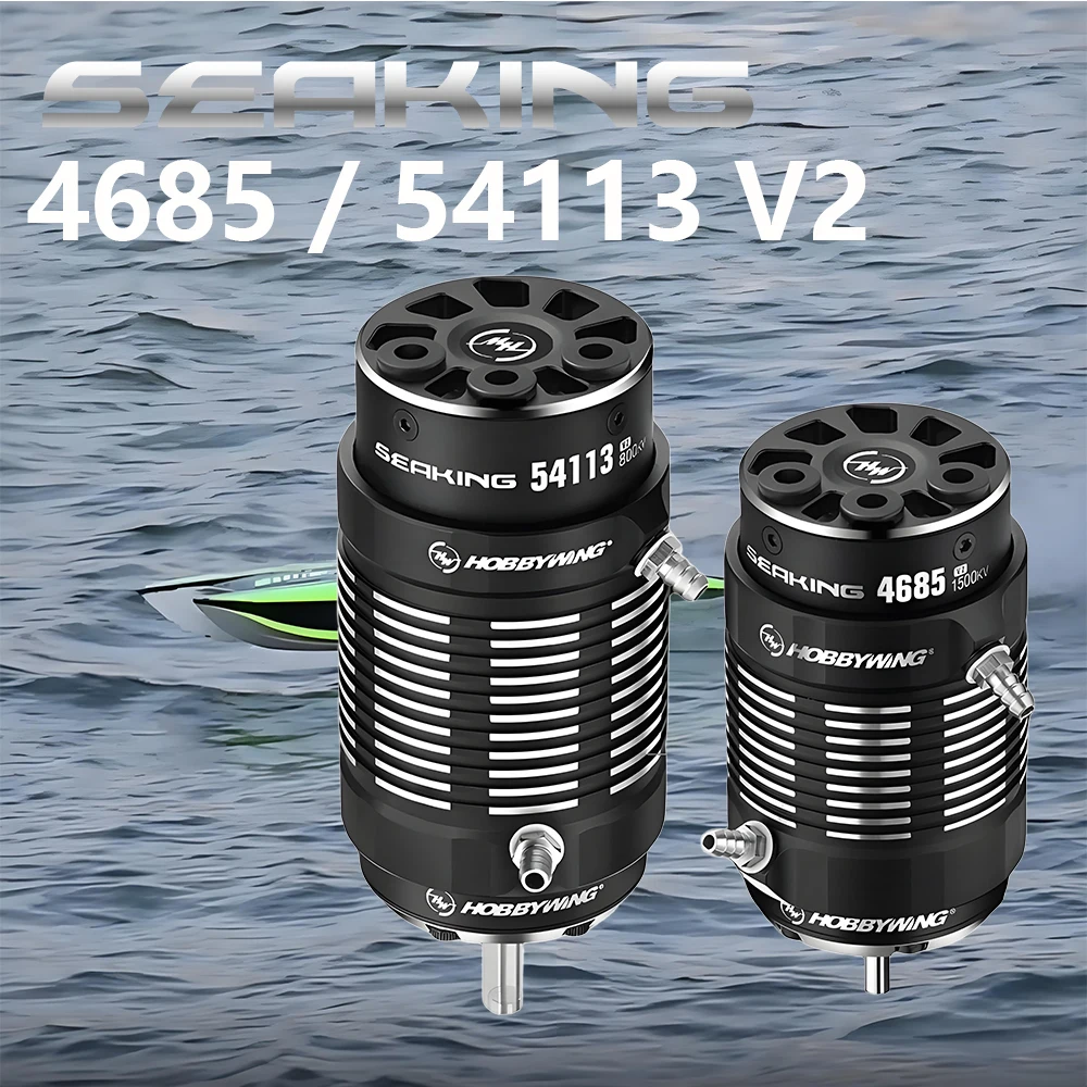 

Hobbywing Seaking V2 4685SL 900KV/1500KV, 54113SL 800KV 4-полюсный бессенсорный бесщеточный двигатель для радиоуправляемых моделей лодок, запчасти
