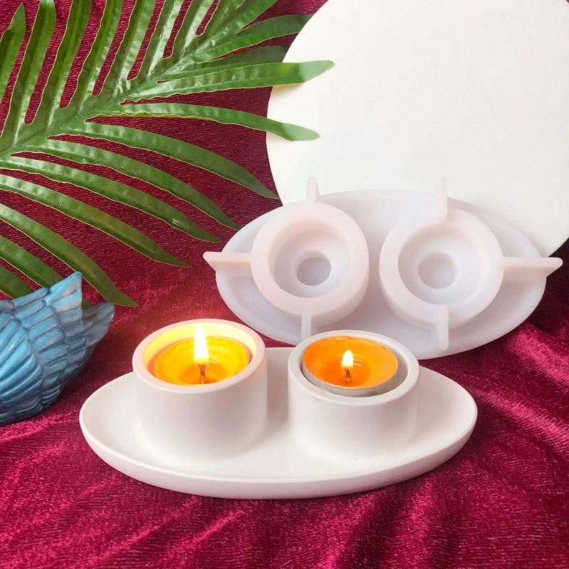 Crystal Silicone Mold for DIY Holder Holder Silicone Mold Ship Shaped Candlestick Resin Mould