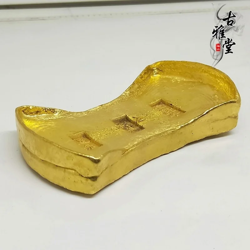 , large and bars, pure red ingots, gold coins from second year of the Xuanto