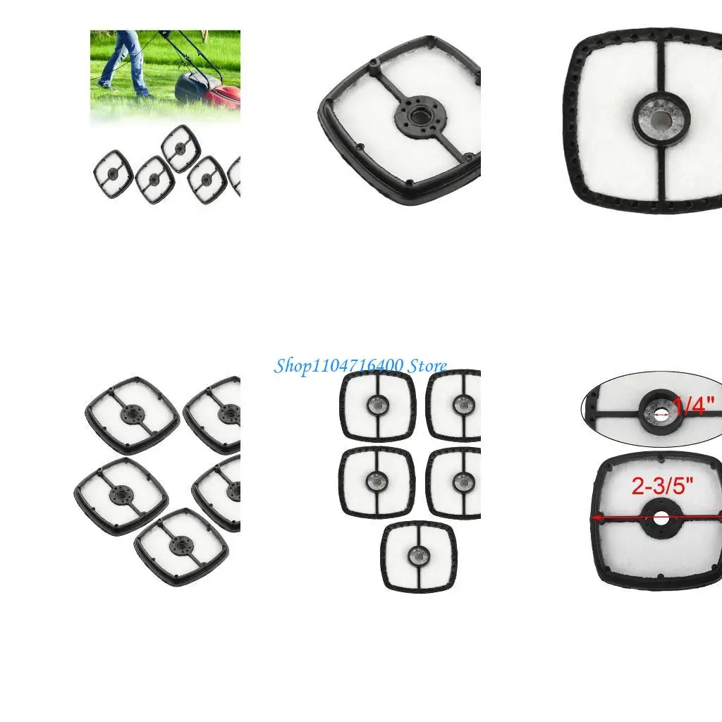 

y1gd 5pcs/lot Air Filter Cleaner for Echo Trimmer Blower Mantis 130310-54130 SRM225 SRM210 HC150 Trimmer Durable