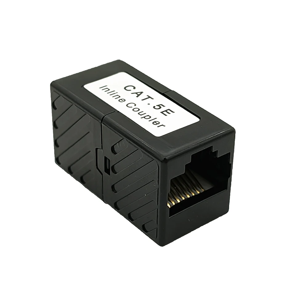 5Pcs RJ45 Cat5e Coupler Ethernet Cable Extender Inline Coupler Female to Female Connector 8P8C