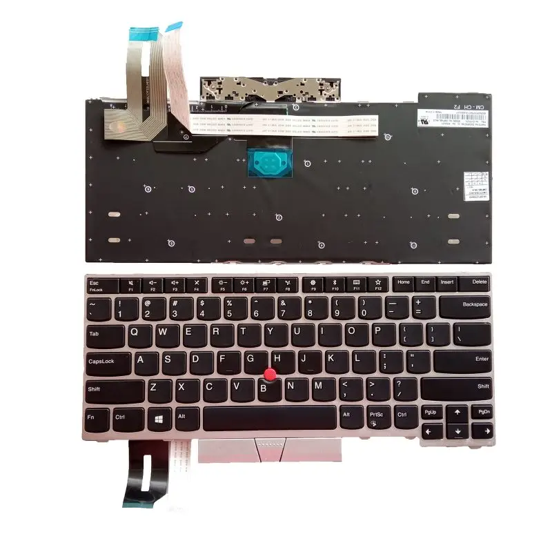 

For lenovo IBM Thinkpad E480 E485 E490 E495 Series Laptop keyboard silver Non-backlit