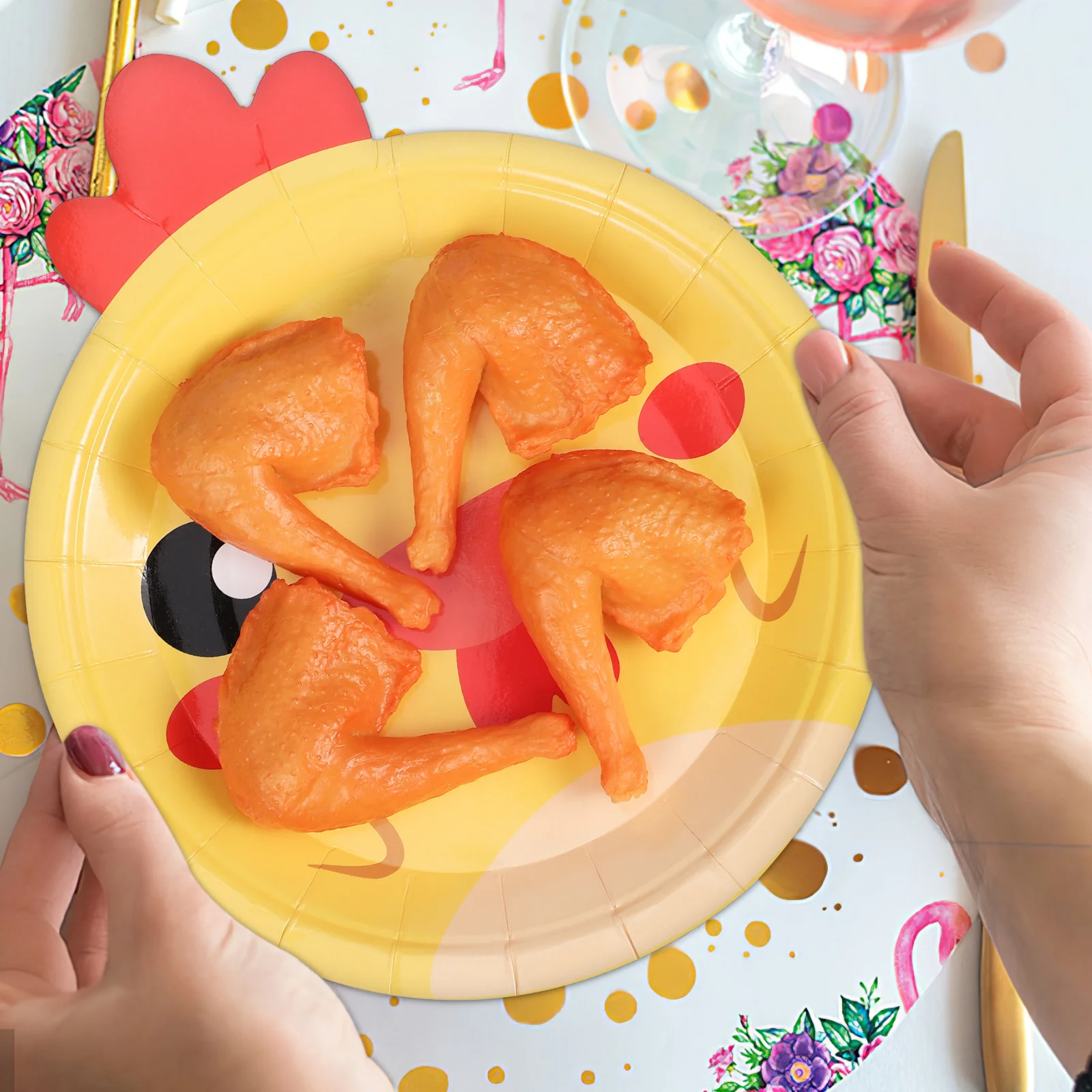 

100Pcs Farm Animal Party Dessert Plates Forks Cute Paper Plates Birthday Supplies Dessert Paper Plate Farm Supplies