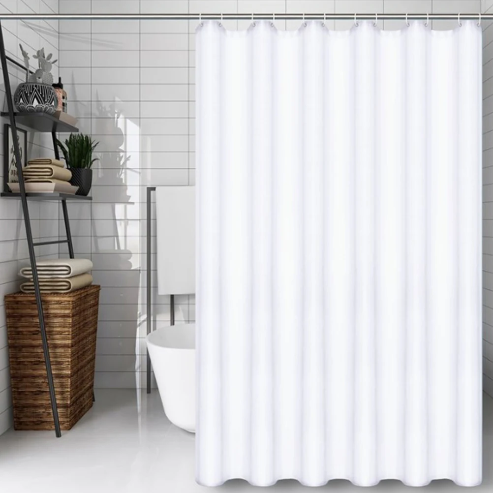 

Sturdy Polyester Bath Curtain Large Size Modern Design Easy Install Hooks Included Decorative Bathroom Shower Curtain For Tub