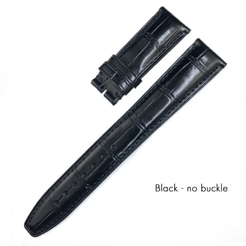 الجلد الحقيقي 20 مللي متر 21 مللي متر 22 مللي متر حزام ساعة اليد ل IWC Portugieser الطيار الساعات بورتوفينو براون أسود أزرق جلد البقر حزام الساعات رجالي