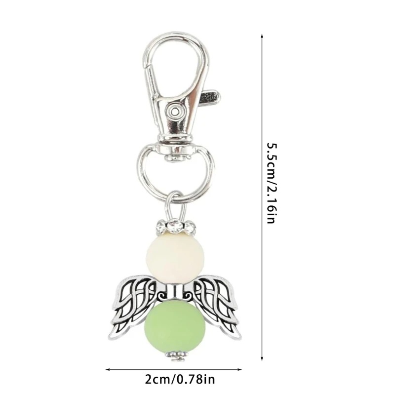 10/30Pcs Blessing Angel พวงกุญแจสำหรับอาบน้ำเด็กงานแต่งงานแถม Key ผู้ถือลูกปัดจี้ Keyring สำหรับครู
