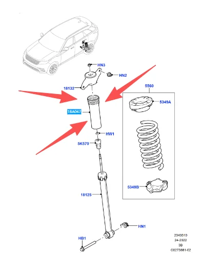 T4N7368 LR090657 T2H9282 Rear Shock Boot For Jaguar F-Pace X761 XF XE RANGE I-PACE 2018-2025 RANGE ROVER VELAR 2017 L560
