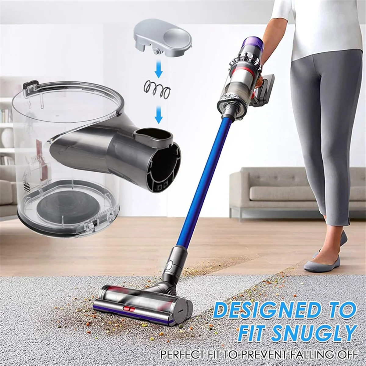 أحدث! أداة Slilver Catch لقطع غيار المكنسة الكهربائية Dyson V6 DC25، DC27، DC28، DC31، DC33، DC34 - موديل 911523 -03