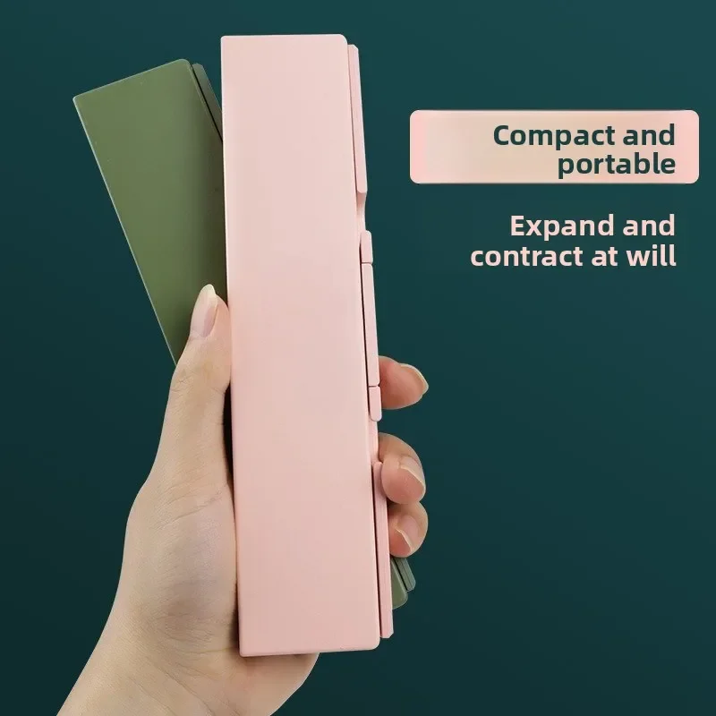 Portable Foldable Bluetooth Keyboard Mouse Combo HB199, Quiet Typing Wireless Kit Compatible with Phone Tablet PC