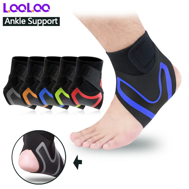 1Pcs Adult Sports Ankle Support Bracket, Women's, Adjustable Compression Strap, Breathable Protection Suitable for Basketball