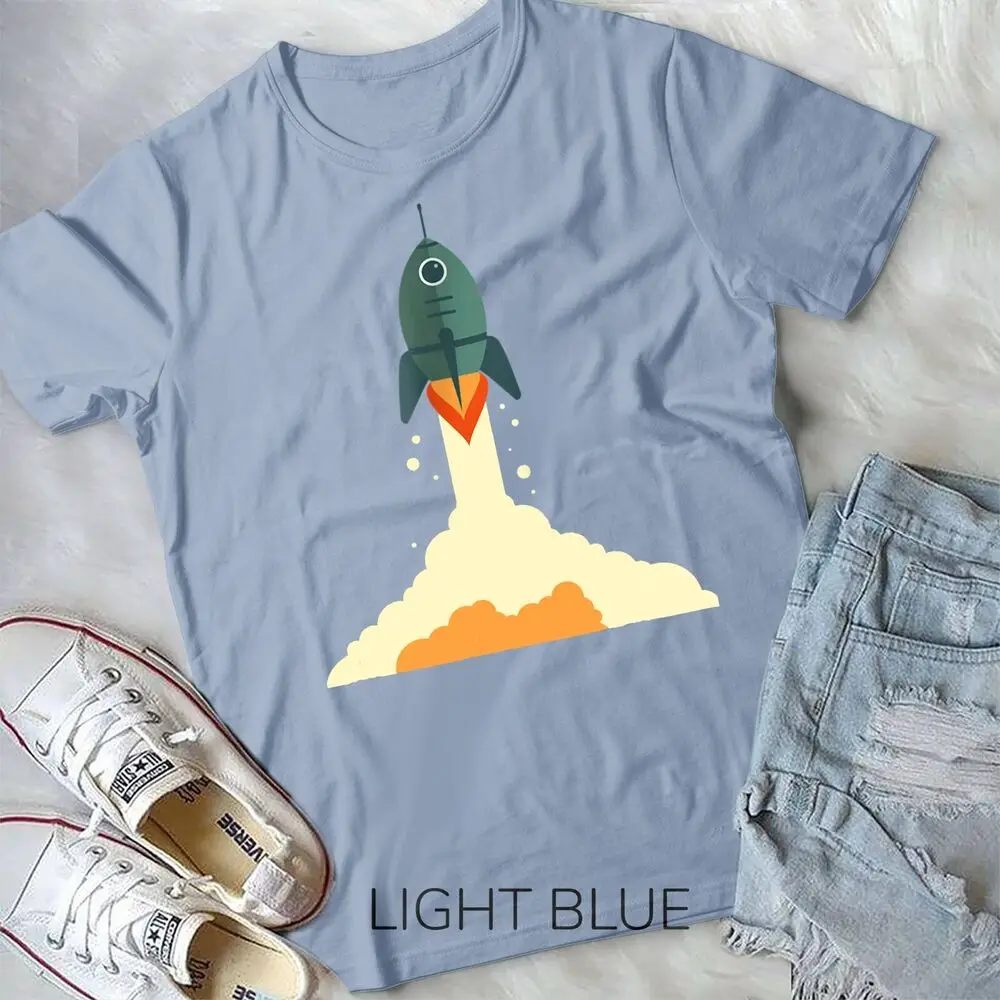 Space Rocket Astronaut T-Shirt Astronomy Exploration Unisex T-shirt