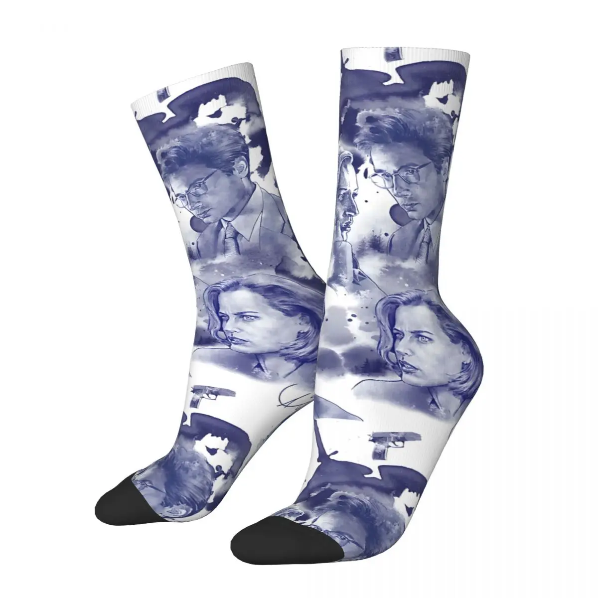 Hip Hop Retro It's Beginning To Look Like A Pattern Crazy Men's compression Socks Unisex The X-Files Harajuku Seamless Crew Sock