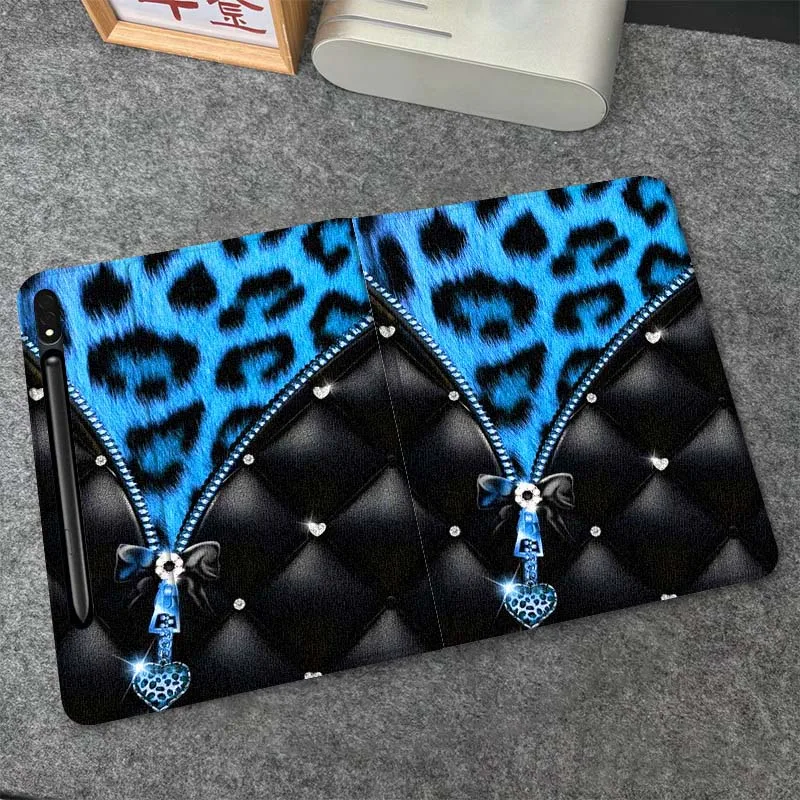 

Luxury Love Leopard Pattern For Samsung Galaxy Tab S6 S8 S9 S10 Lite FE 10.4 11 Inch 2022 2024 Tablet Case