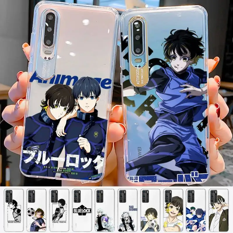 Blue Lock Anime Telefoon Case voor Huawei Honor 8X10 20 lite 10i 20i 50 60 70 P30 P50 Pro Y5 Y6 Y9 prime Mate 50 Cover