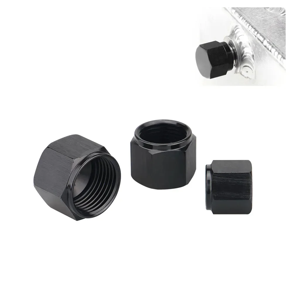 AN6 AN8 AN10 Female Thread Flare End Cap Tube Fitting Hex Hexagon Port Adapter Blanking Plugs Cap Lock Hose Connector