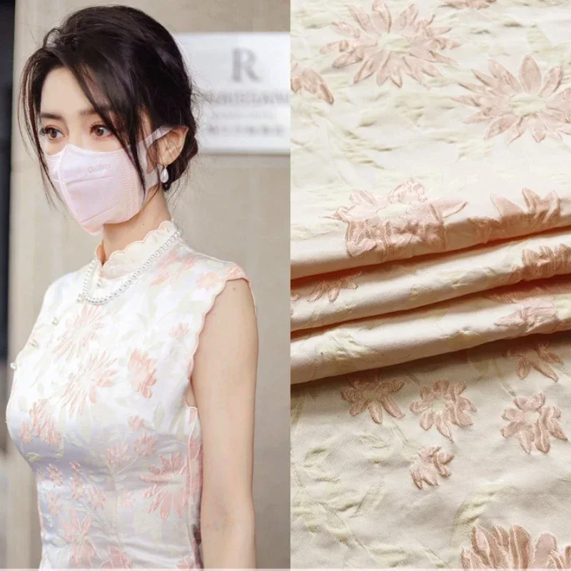 

Окрашенная пряжа, парча, жаккардовая ткань, весна-осень, модное платье с ароматом, брендовый дизайн, шитье, оптовая продажа, материал, ткань на метр