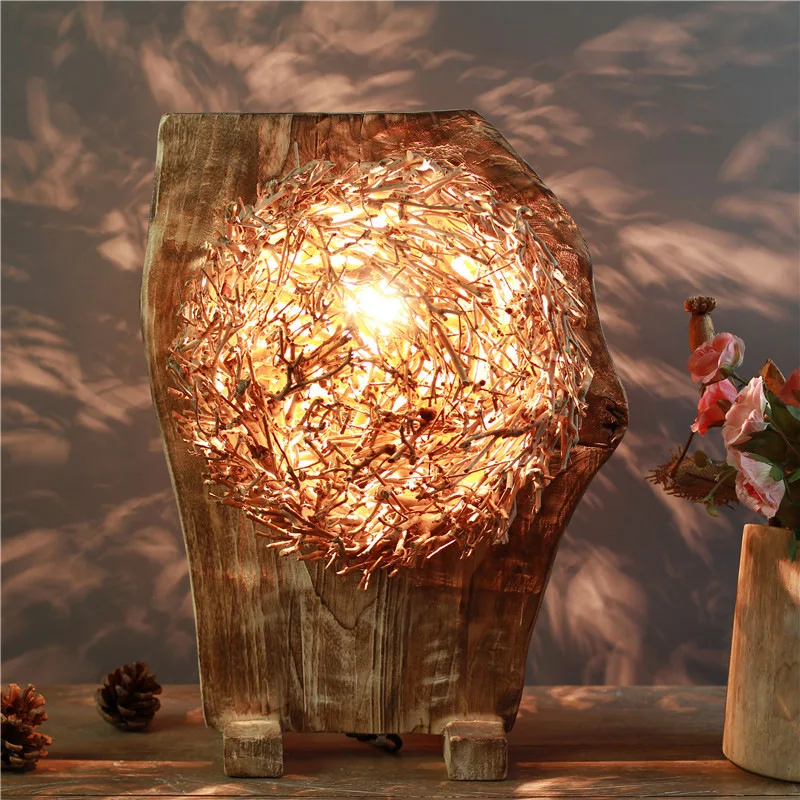 Handmade tea branches desktop creative characteristics fashion restaurant B & B hotel craft decorative lamps
