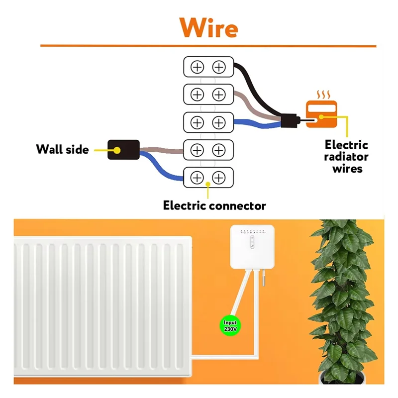 A37T-Tuya Zigbee Smart Thermostat For Pilot Wire Heating Radiator Support Ecowatt Electricity Monitor Remote For Alexa Google