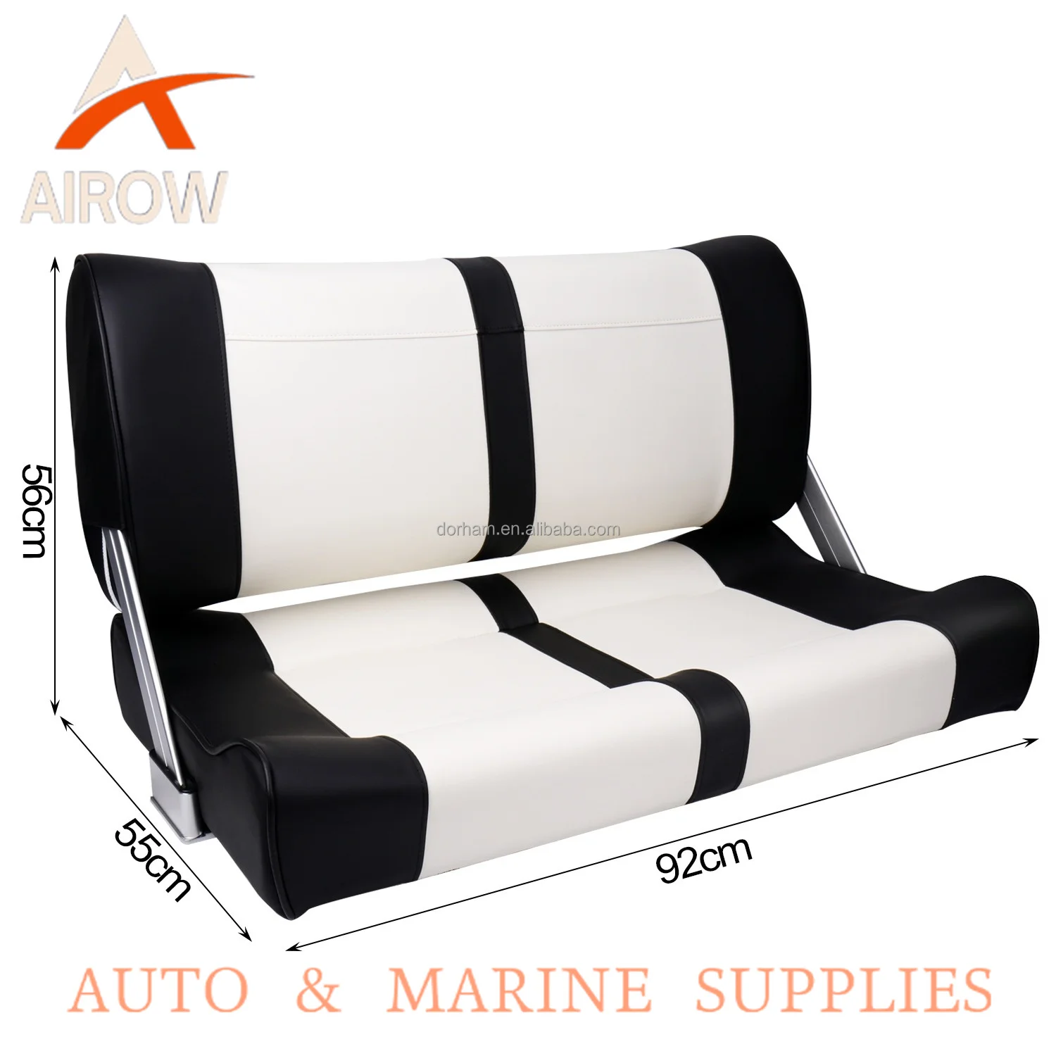 Airow auto Customized Comfortable Marine Double Chair Foldable Soft Bench Boat Seats for Yacht Boat