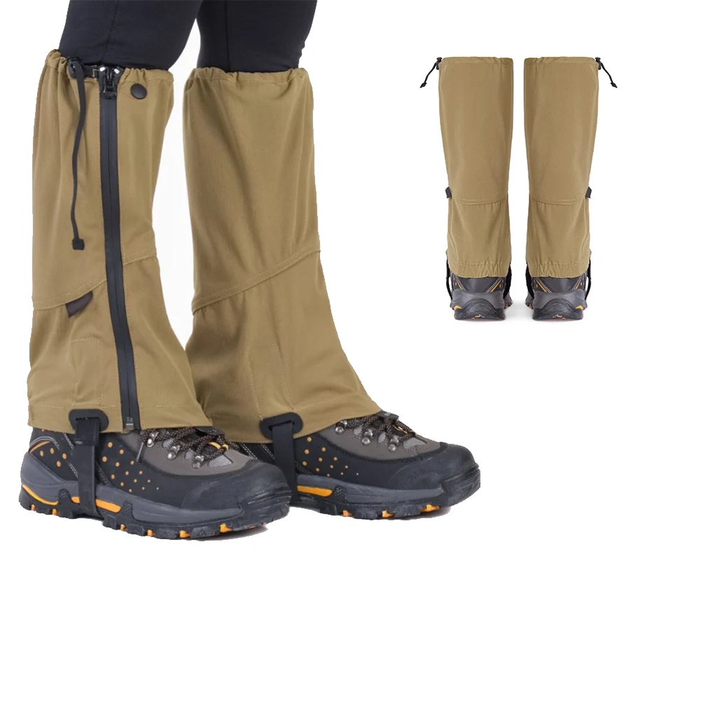 For Men and WoFor Men Hiking Gaiters Lightweight Waterproof Zipper with Custom Fit for Shoe Sizes Thirty Eight to Forty Five