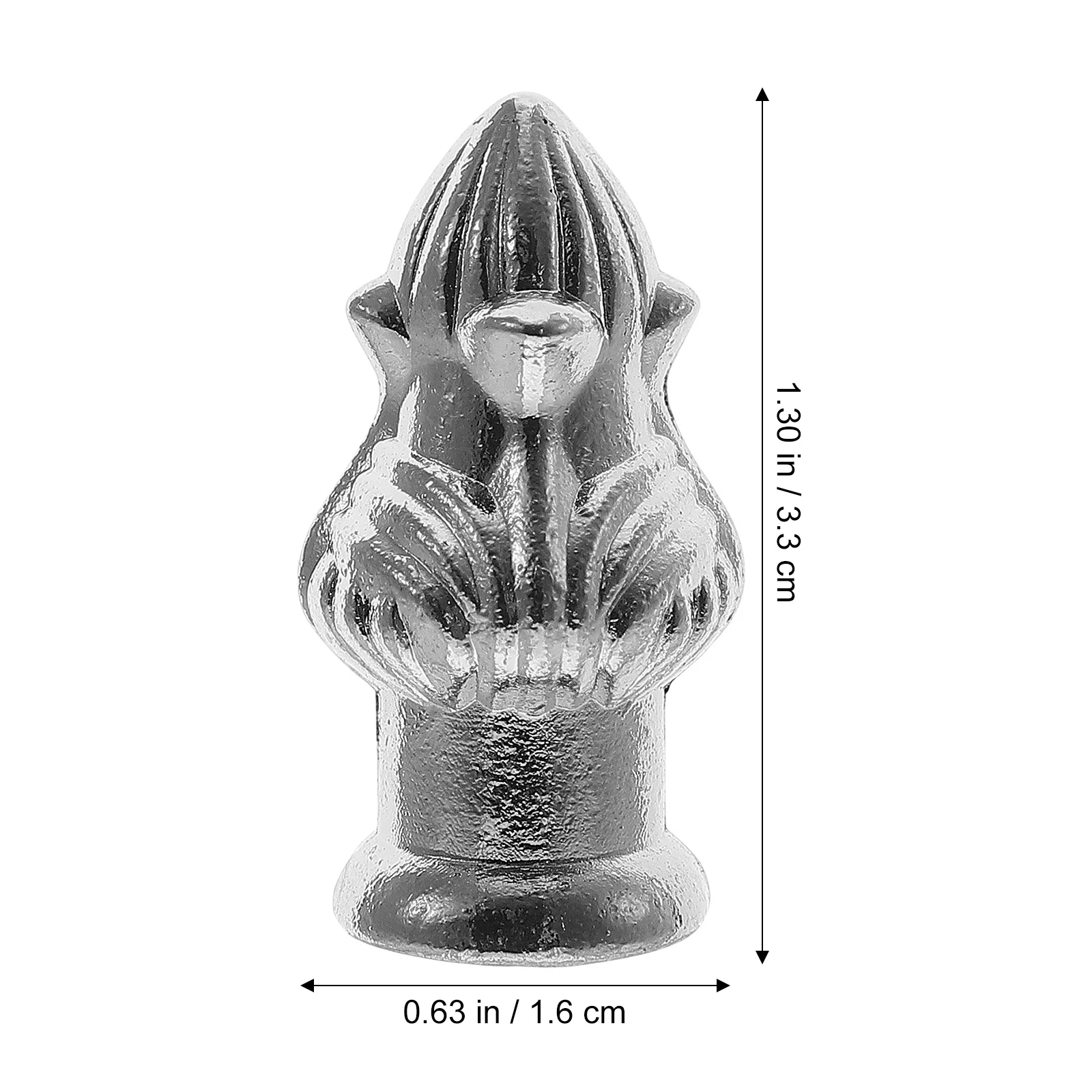 6 قطعة مصباح Finials النحاس إنهاء الصلبة المعادن ضوء المسمار قبعات للثريات مُثبتة في السقف غطاء مصباح حامل ديكور