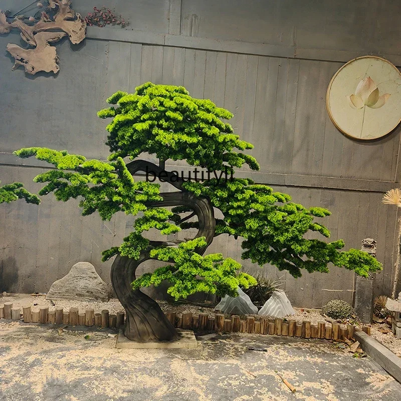P Simulation welcome Chinese pine green pine modeling tree landscape indoor landscaping fake tree