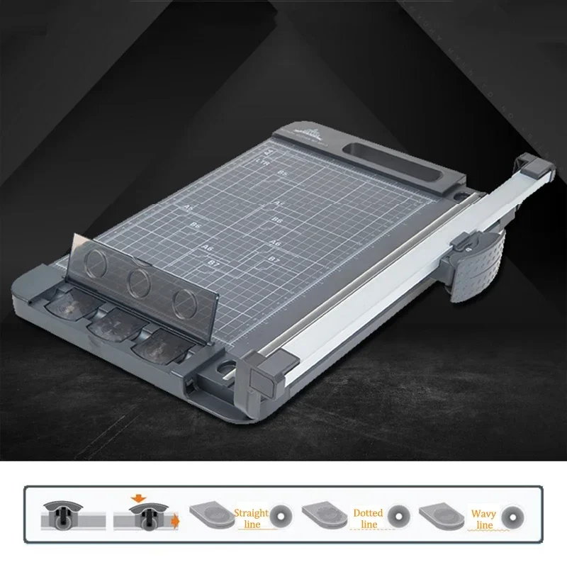 A4A3 Paper Cutter Precision Paper Photo Paper Cutter Manual Roll-Push Cardboard Leather Cutting Machine