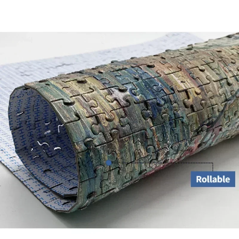 1000 قطعة من اللوحات العالمية الشهيرة للبالغين - ألغاز فنية مقاس 70 × 50 سم (27 × 20 بوصة) مع أقسام أبجدية، ديكور منزلي، Cha #4