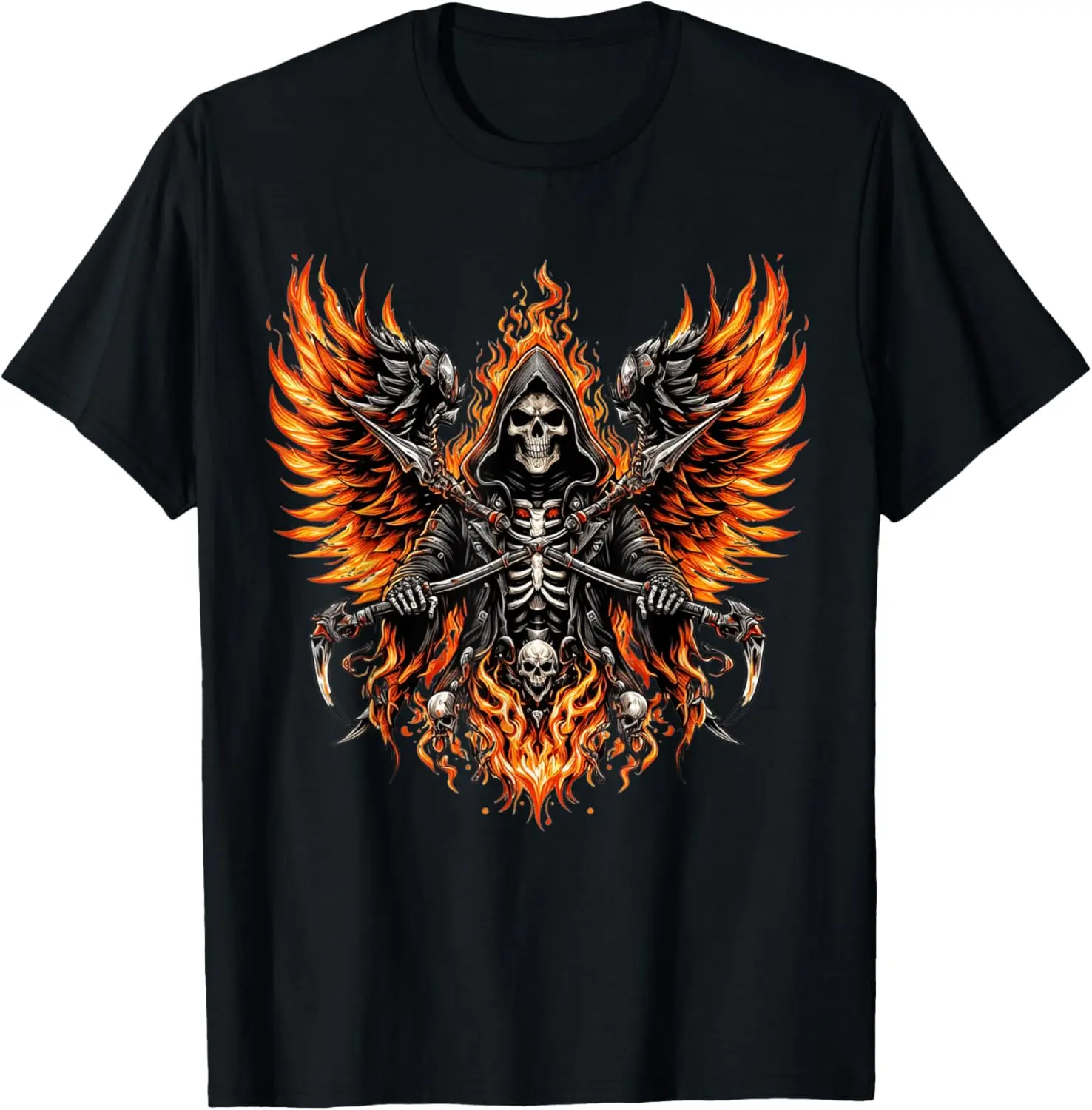 Reaper Crew Skull Death Scythe Dead Gothic Horror T-Shirt