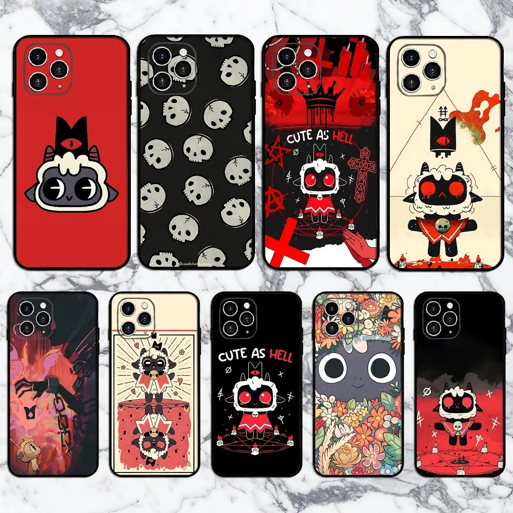 Game C-Cult Of The Lamb Phone Case For Iphone 16 15 11 13 14 Pro Max 7 8 Plus X Xr Xs Max 12mini Cover Case