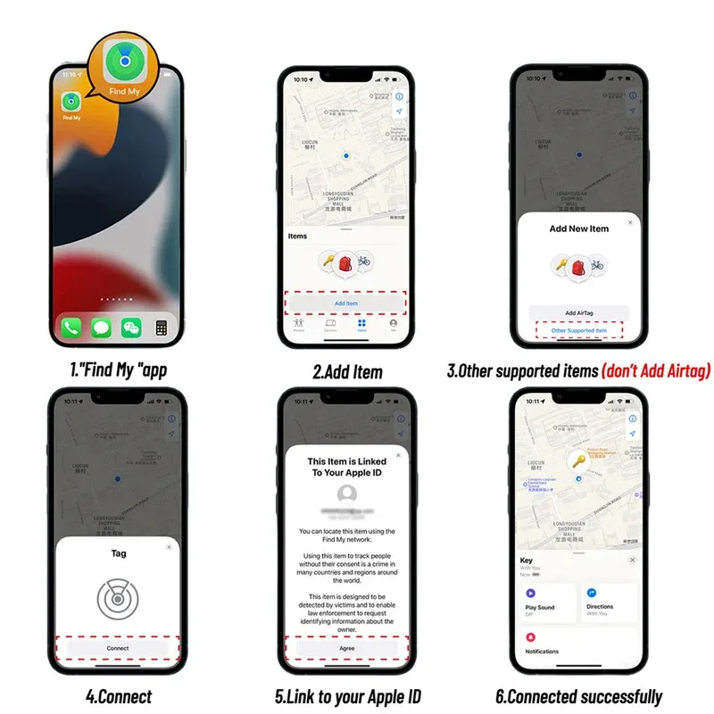 2026 جهاز تحديد المواقع العالمي GPS علامة ذكية صغيرة تعمل مع iPhone Find My APP جهاز تعقب جهاز تذكير لمكافحة فقدان محفظة السيارة مكتشف المفاتيح