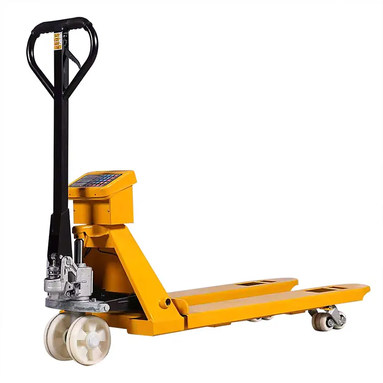 New 2T 3T Manual Pallet Jack Pallet Truck Forklift With High Accurate Electronic Scale For Retail