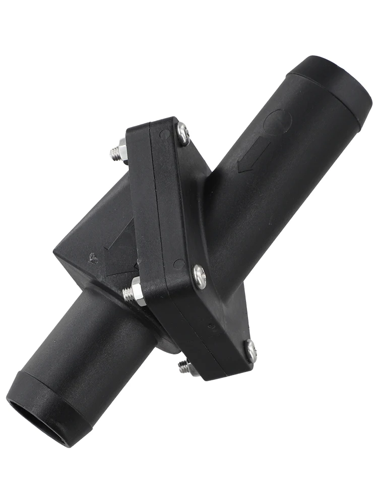 Equipment Plastic Valve Black Check Valve Functional Component Good Sealing Performance Lightweight Design Non-leakage Feature