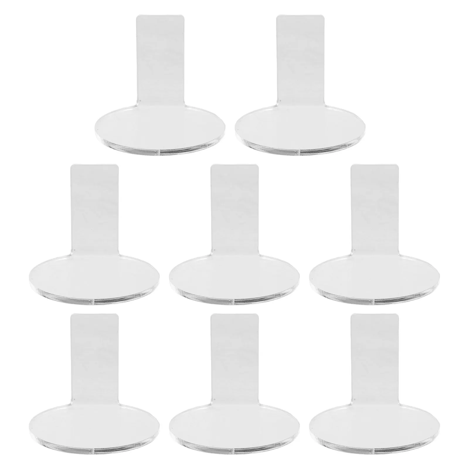 8Pcs Clear Action Figure Display Rack Wall Mount Transparent Acrylic Exhibition Stand Space Saving Collectibles Display Holder