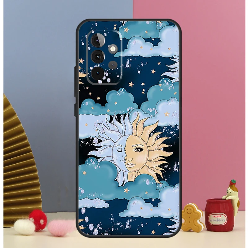 Sun Moons Star Signs Celestial Case For Samsung Galaxy A52 A72 A13 A33 A53 A14 A24 A34 A54 A15 A25 A51 A71 A12 A32 Cover