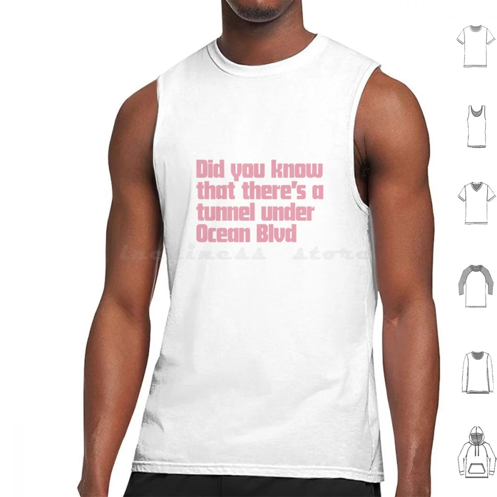 Did You Know That There’S A Tunnel Under Ocean Blvd-Lana Del Rey Tank Tops Print Cotton Lana Del Rey Lana Del Ray Ldr