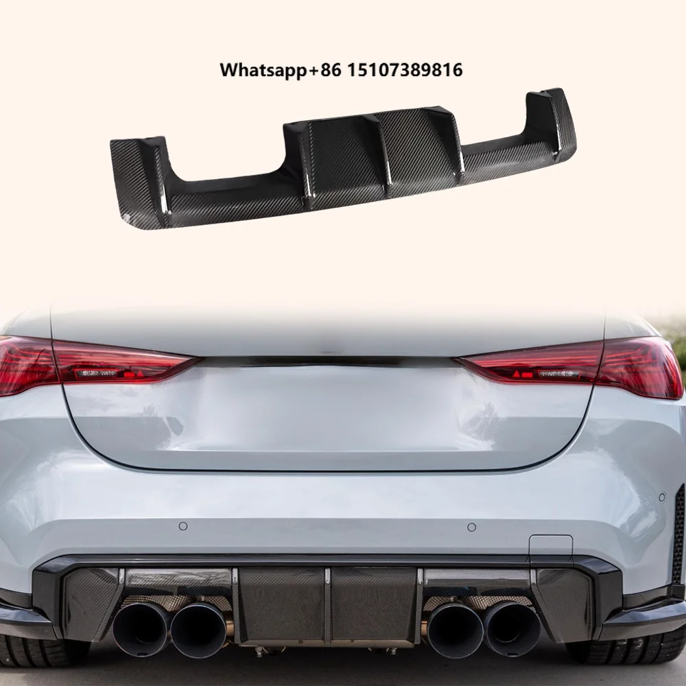For M4 G82 2020-24 Coupe Carbon Fiber OE Style Rear Bumper Diffuser Lip
