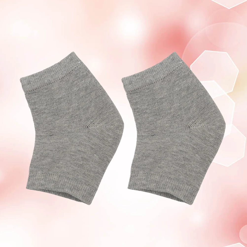 

Gel Heel Socks Cracked for Feet Half Moisturizing Material Sleeve Open Toe Dry Skin