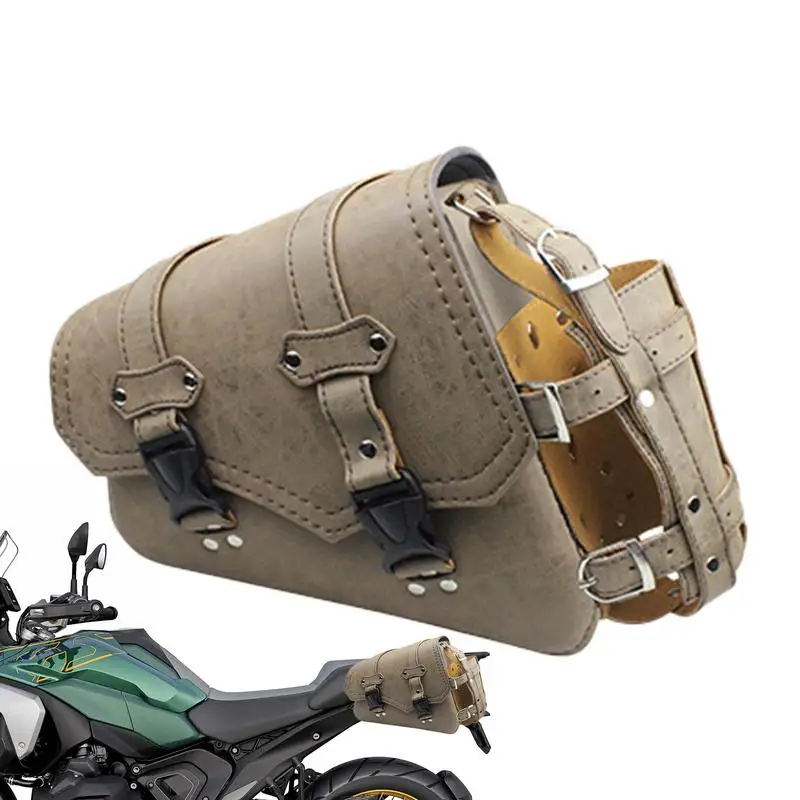 

Motorcycle Side Saddlebags Side Bag Saddle Storage For Motorbike Leather Motorcycle Equipment Storage Organizer For Daily