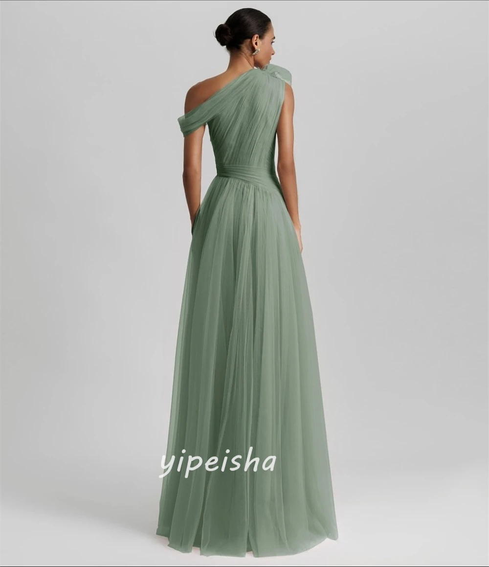 Maßgeschneiderter moderner Stil, klassische handgefertigte Blumen, gerüscht, gerade, schulterfrei, lange Kleider, Abendkleider, Größen erhältlich