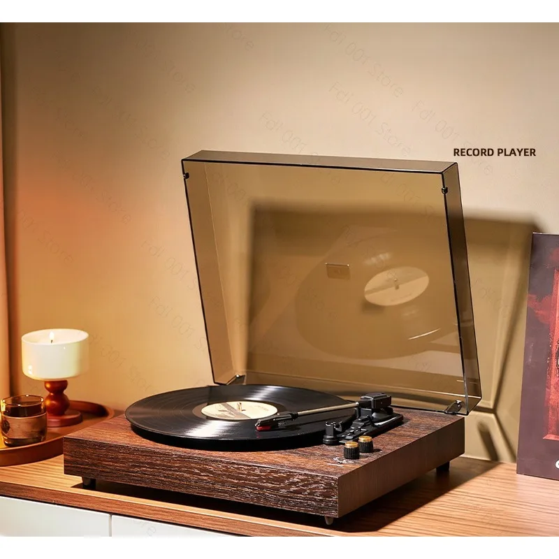 Vinyl record player Bluetooth speaker all-in-one machine Dual speaker phonograph home gift ornament