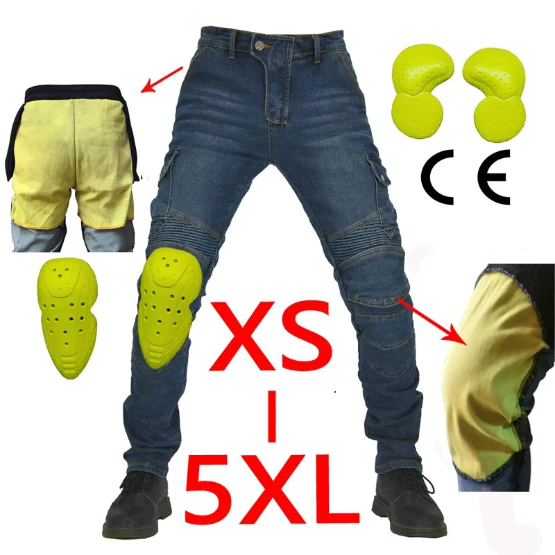 kevlar Motorcycle Jeans Pants Moto Jeans And Casual Inset Gear Men Motocross Pants Motorcycle Riding Jeans Pants Soft