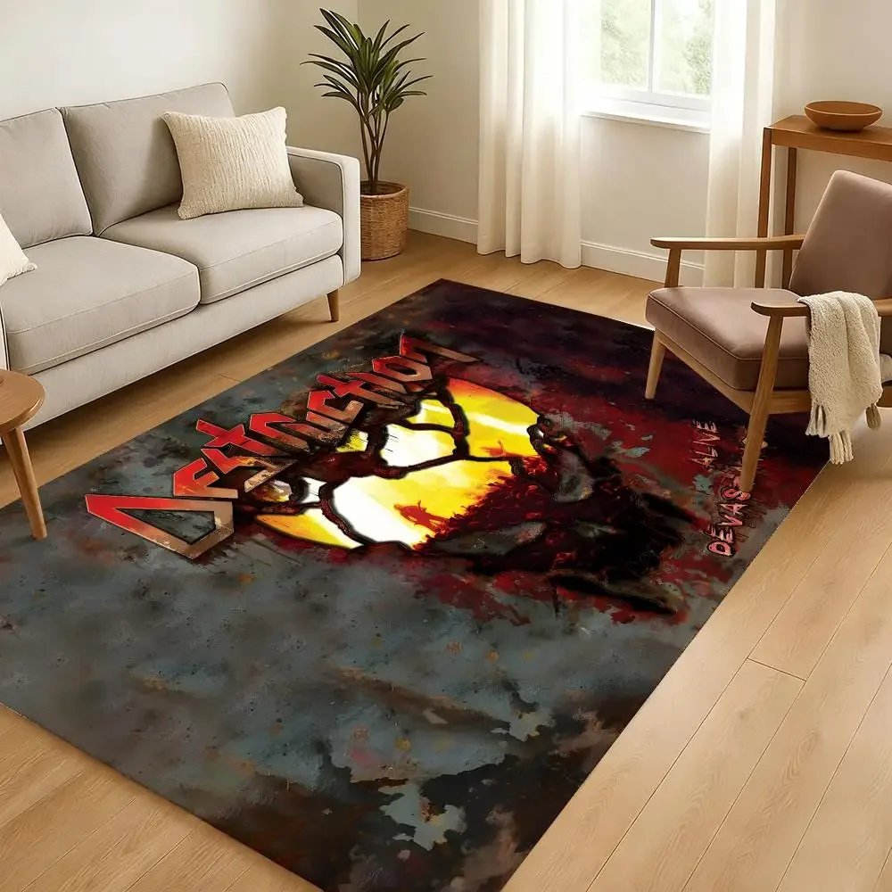 Rock Music Floor Mat Soft Thickened Absorbent Non-Slip Bedroom Living Room Door Mat Home Decor Flannel Rugs