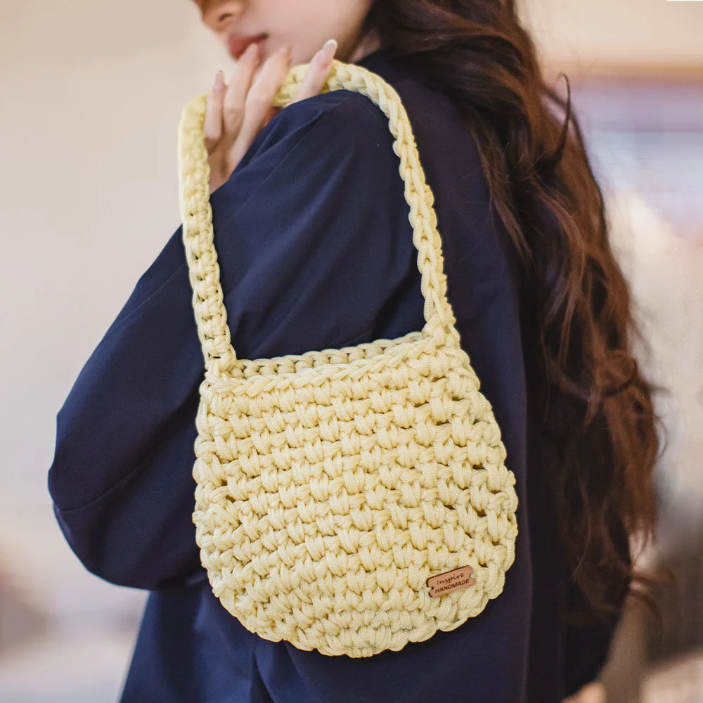 Maden جديد بلون المنسوجة شبكة حقيبة المرأة خمر القمح نمط اليدوية حقيبة كتف محفظة عادية تنوعا حقيبة يد خضراء