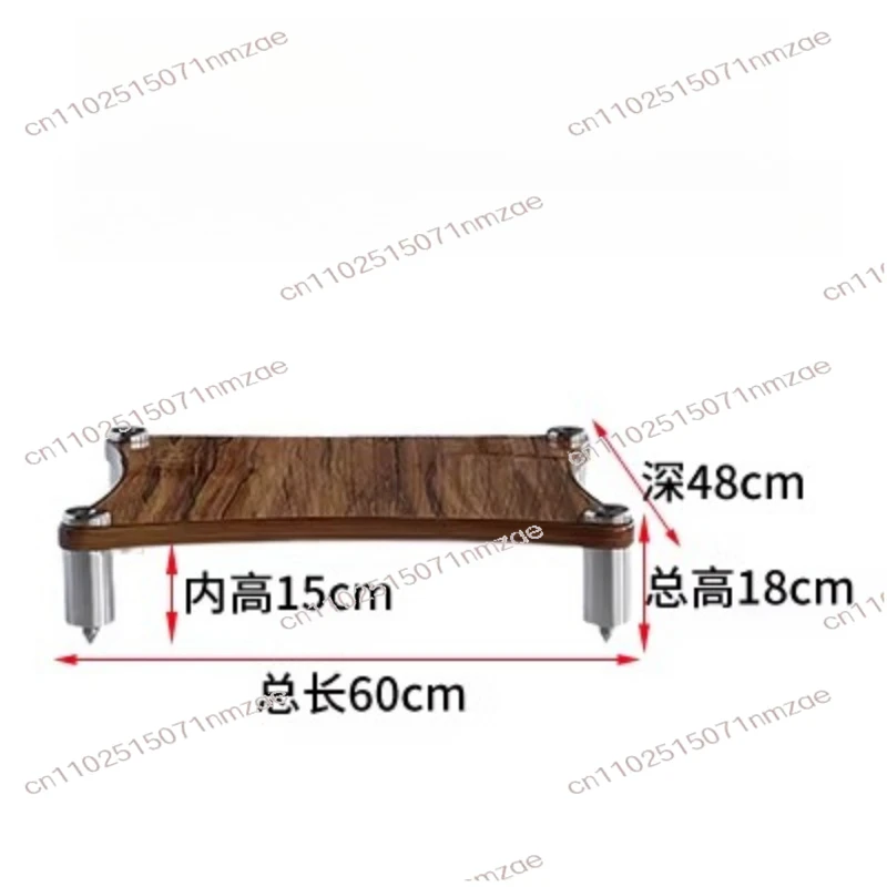 HIFI Audio Speaker Amplifier Cabinet DAC Frame Rack Stainless Steel Column Wood​​ Equipment Shock Absorber Tripod Shelf Foot