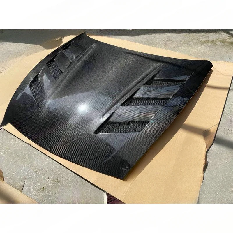 Factory Direct Racing Vented Carbon Fiber Front Engine Hood Bonnet Kit for Sports Coupe 2009-2020 Off-Road Lightweight
