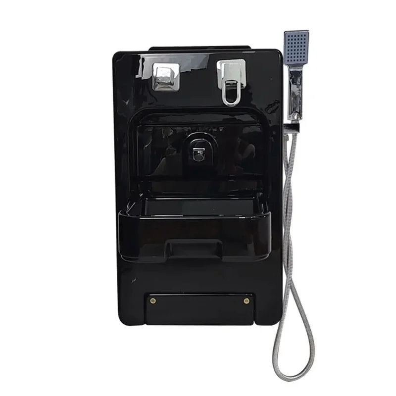Folding Dual-Purpose Wash Basin and Toilet Cabinet for RV Camper Van