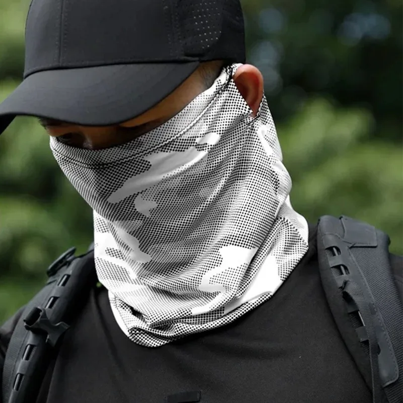 الصيف الرجال واقية من الشمس قناع الحرير الجليد الرقبة الأشعة فوق البنفسجية حماية غطاء الوجه واقية من الشمس الوجه مع ركوب الدراجات في الهواء الطلق قبعات الحماية من الشمس قبعات