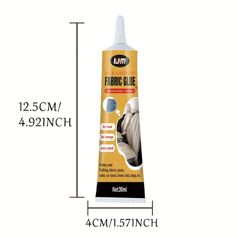 KJM Automotive Sealant Adhesive: Fixes Interior Plastic/Leather Seats & Bonds Windproof Sealing Strips image 2